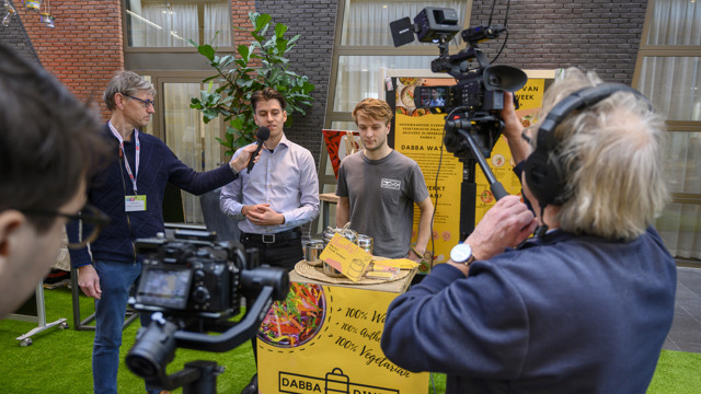 Studenten presenteren op HAS Food Experience