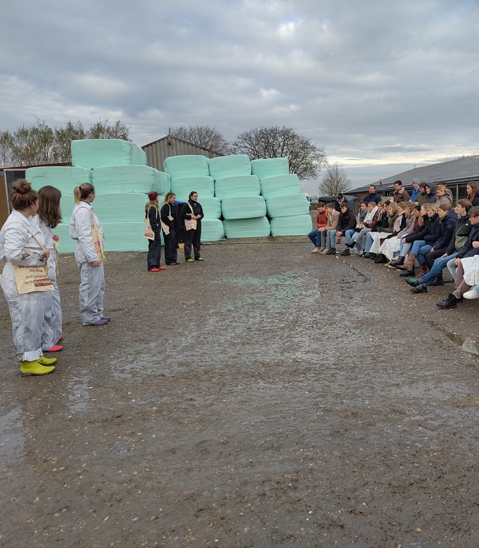 Foto voorstelling iets met boeren