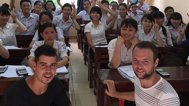 Groep Vietnamese studenten