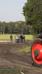 tractor at astilbe field