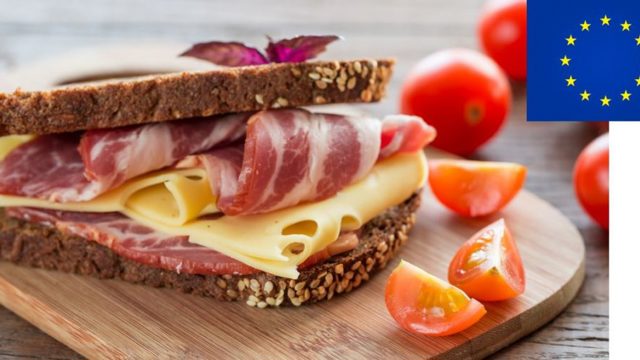Brood met ham en kaas