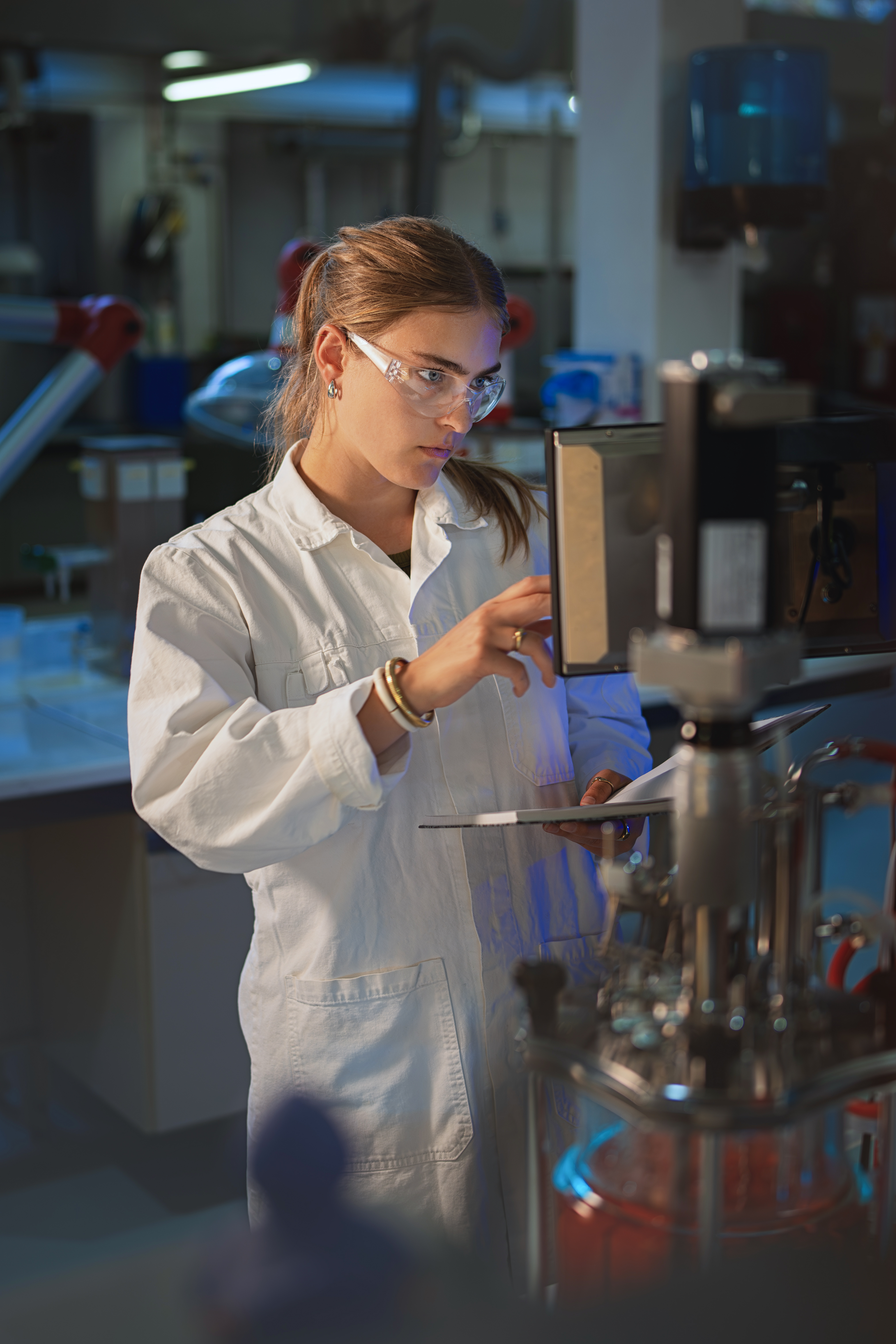 Lab op scherm kijken