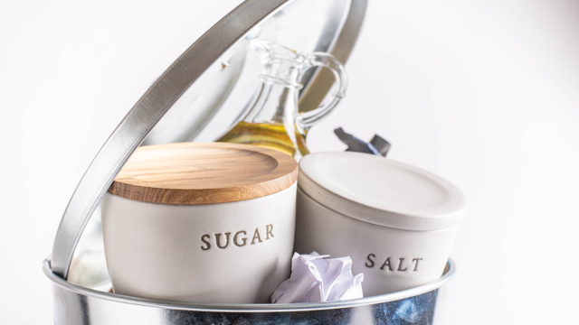 Zout en suiker potjes