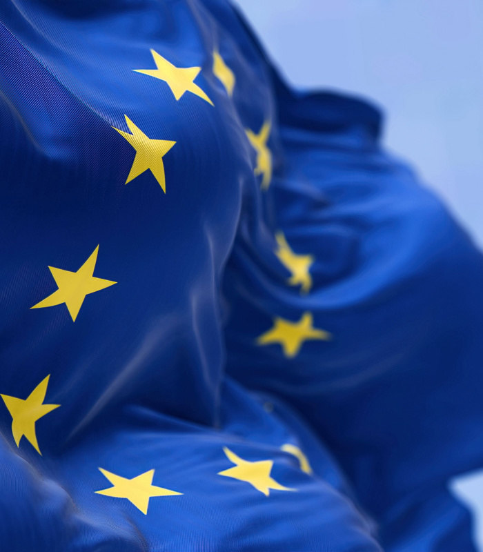 EU vlag in de wind