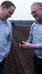 Two men on farmland