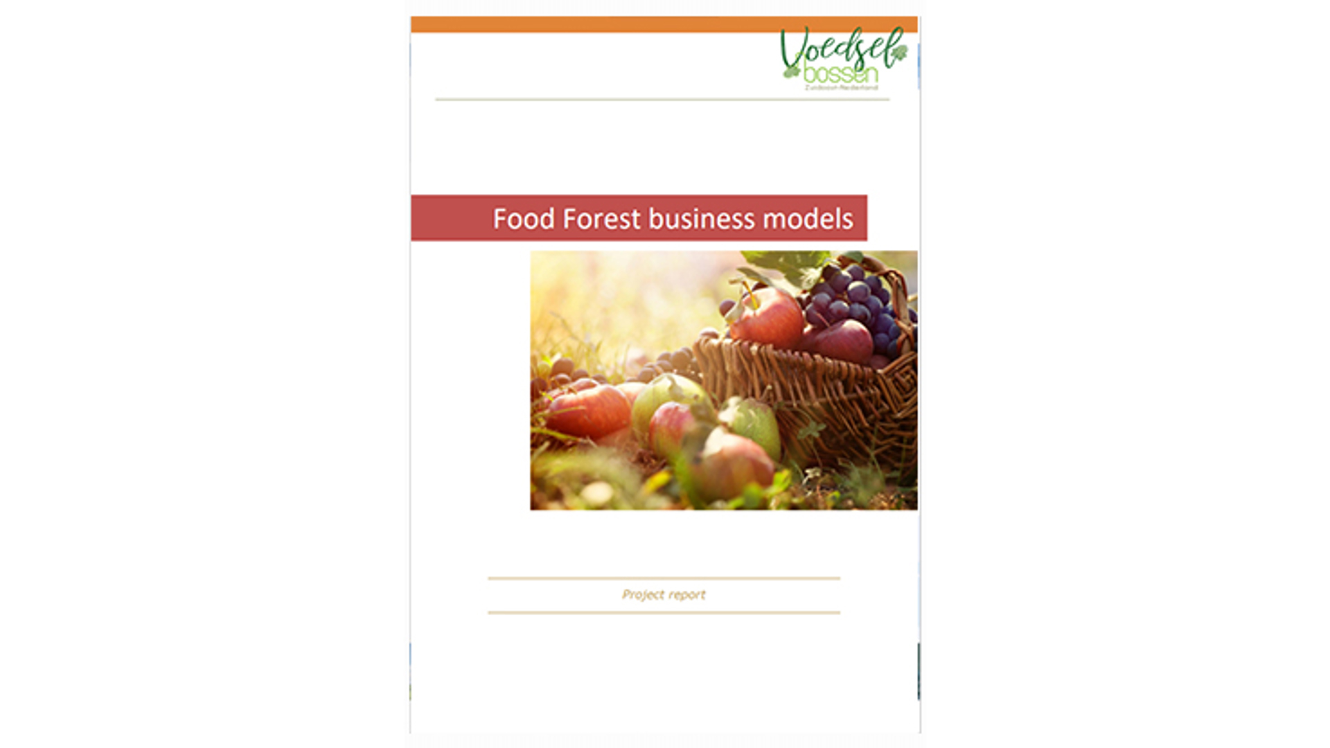 Voorblad verslag Food Forest business models