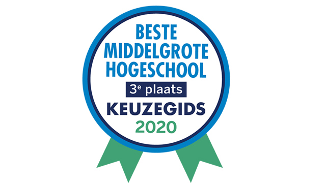 Beste middelgrote hogeschool 3e plaats logo