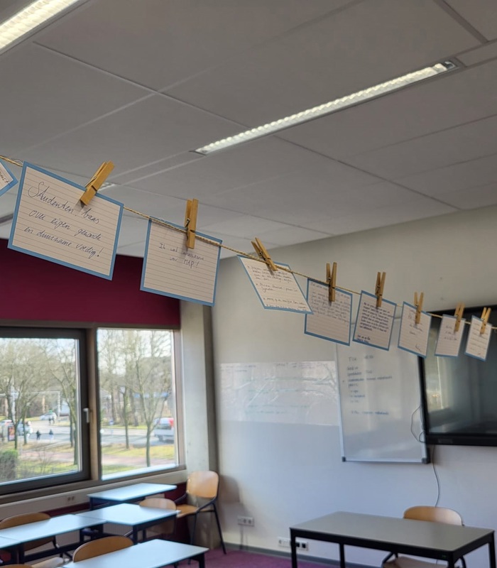 Mbo-student in actie